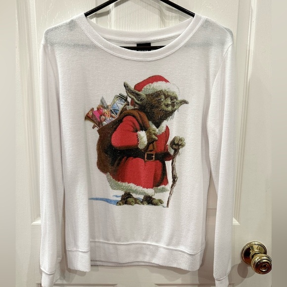 Christmas Yoda Top - Size XS - Picture 1 of 2